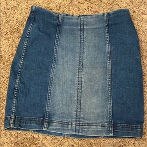 Free People Modern Femme Denim Skirt